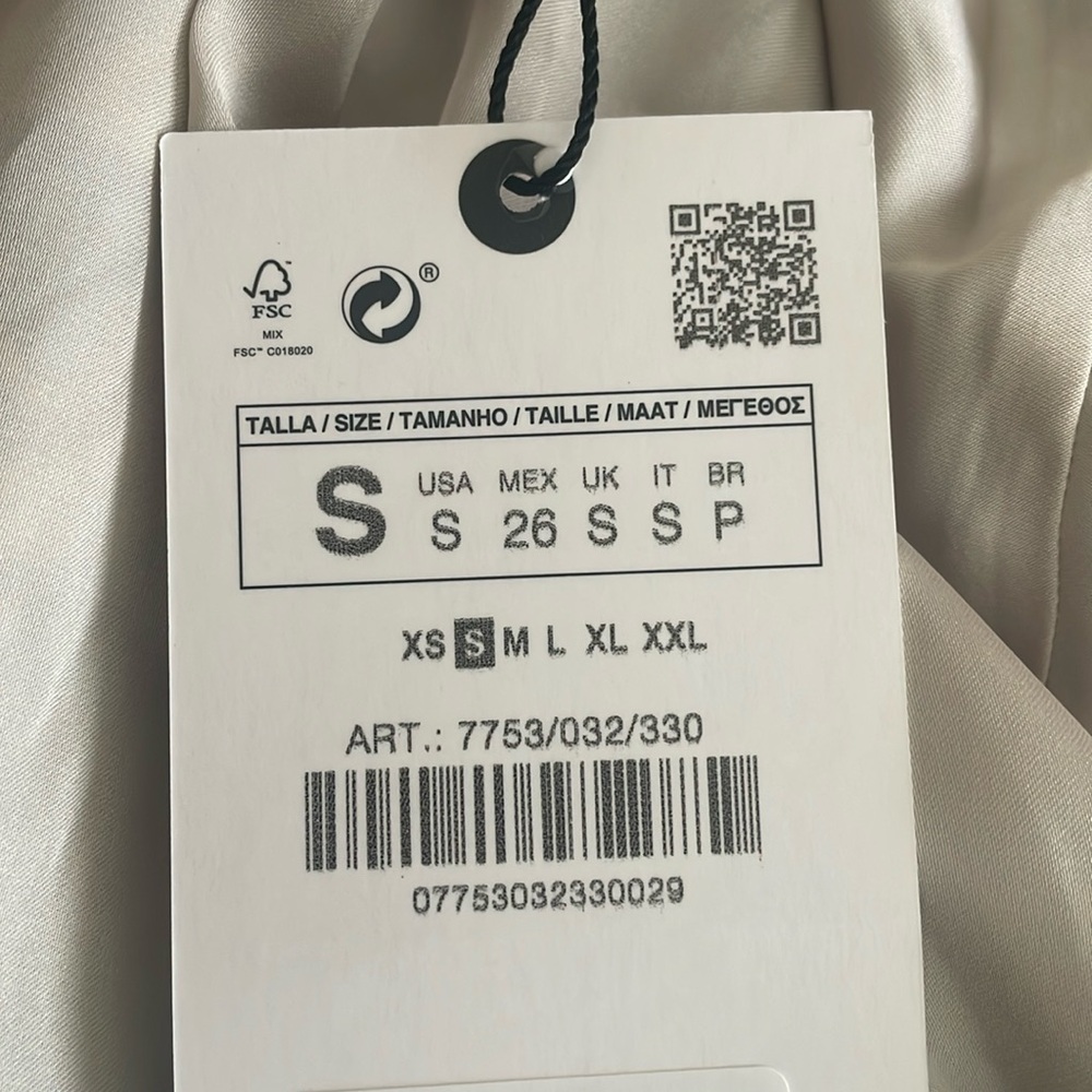 New ZARA satin kimono robe multicolor - Picture 8 of 17